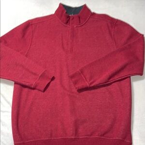 Walter Hagen Red Zip Up Sweater